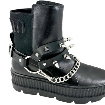 BS350 SPIKE 1" DOUBLE STRAP  BOOTSTRAP LEATHER
