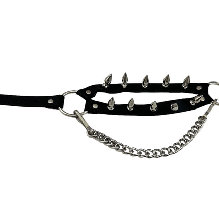 BS350 SPIKE 1" DOUBLE STRAP  BOOTSTRAP LEATHER