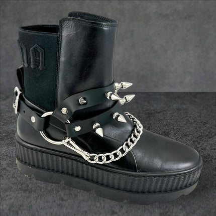 BS350 SPIKE 1" DOUBLE STRAP  BOOTSTRAP LEATHER