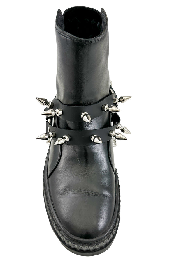 BS350 SPIKE 1" DOUBLE STRAP  BOOTSTRAP LEATHER