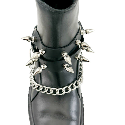 BS350 SPIKE 1" DOUBLE STRAP  BOOTSTRAP LEATHER
