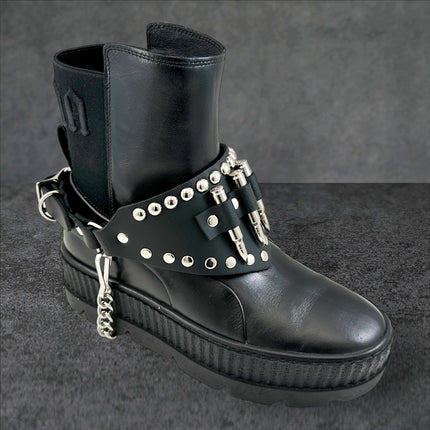 BS351  THREE BULLET BOOTSTRAP LEATHER