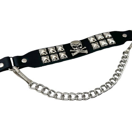 BS356 STUDDED SKULL BOOTSTRAP