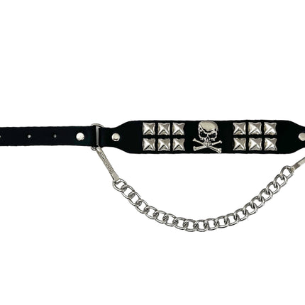 BS356 STUDDED SKULL BOOTSTRAP