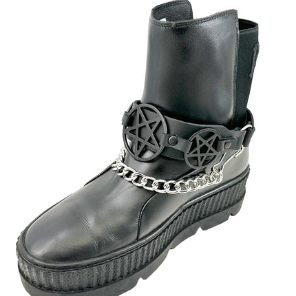 BS360 PENTAGRAM  BOOTSTRAP LEATHER