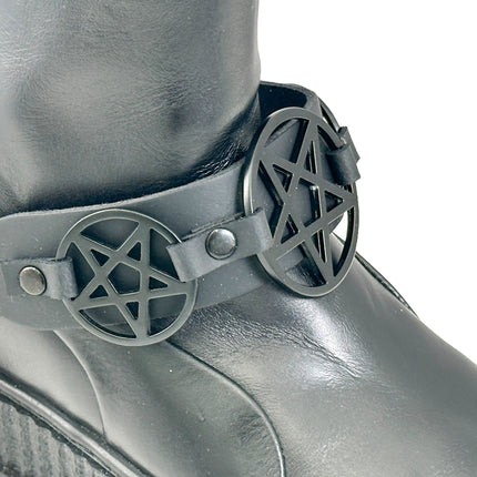 BS360 PENTAGRAM  BOOTSTRAP LEATHER