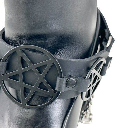BS360 PENTAGRAM  BOOTSTRAP LEATHER