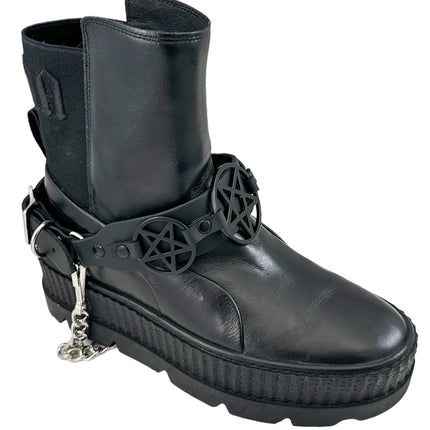 BS360 PENTAGRAM  BOOTSTRAP LEATHER