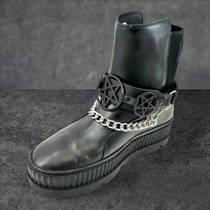 BS360 PENTAGRAM  BOOTSTRAP LEATHER