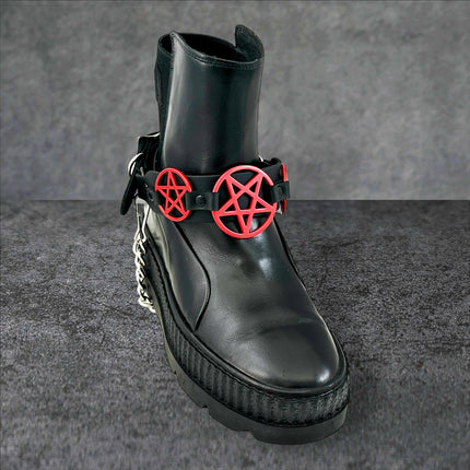 BS360 PENTAGRAM  BOOTSTRAP LEATHER
