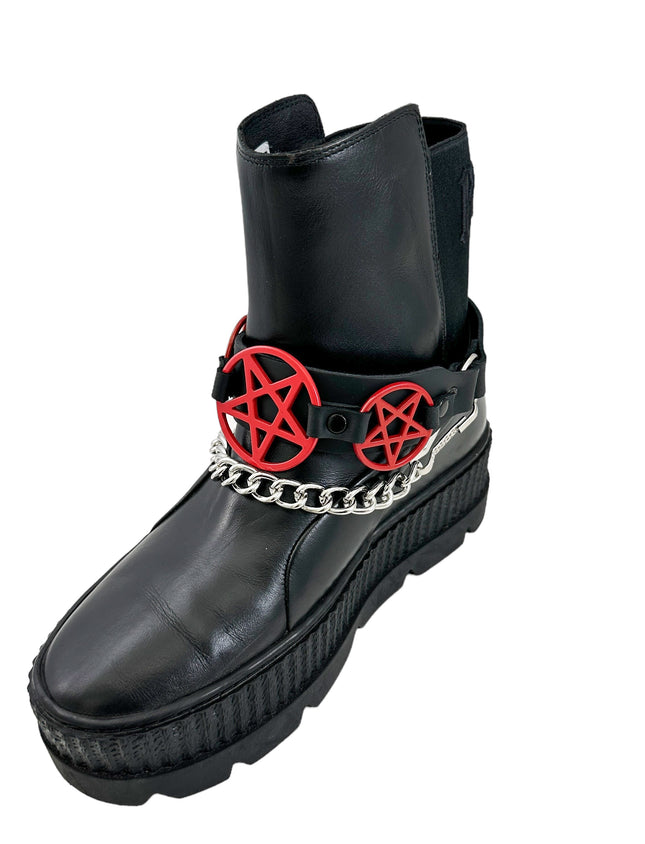 BS360 PENTAGRAM  BOOTSTRAP LEATHER