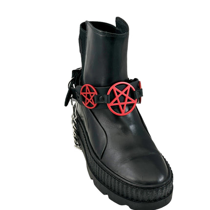 BS360 PENTAGRAM  BOOTSTRAP LEATHER