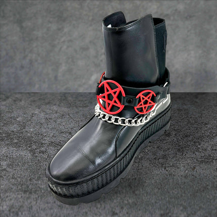 BS360 PENTAGRAM  BOOTSTRAP LEATHER
