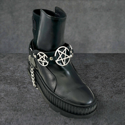 BS360 PENTAGRAM  BOOTSTRAP LEATHER