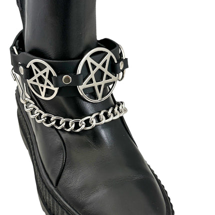 BS360 PENTAGRAM  BOOTSTRAP LEATHER