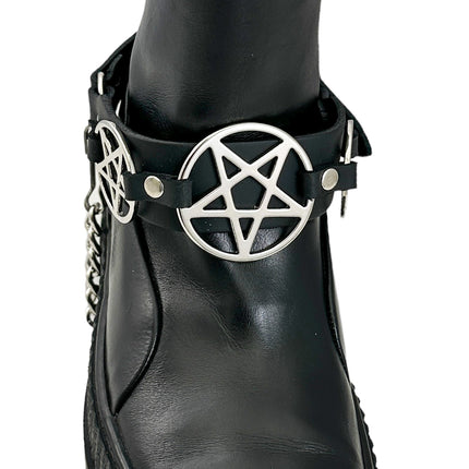 BS360 PENTAGRAM  BOOTSTRAP LEATHER