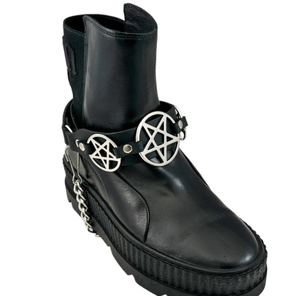 BS360 PENTAGRAM  BOOTSTRAP LEATHER