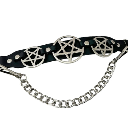 BS360 PENTAGRAM  BOOTSTRAP LEATHER