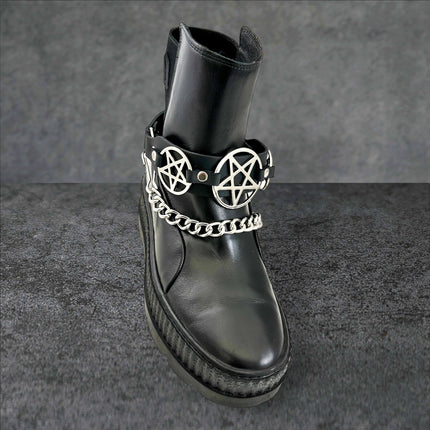 BS360 PENTAGRAM  BOOTSTRAP LEATHER