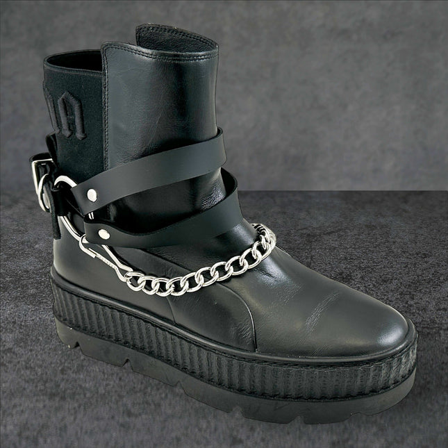 BS366 PLAIN  DOUBLE STRAP  BOOTSTRAP LEATHER