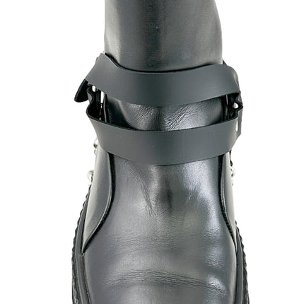 BS366 PLAIN  DOUBLE STRAP  BOOTSTRAP LEATHER