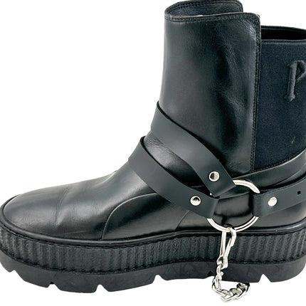 BS366 PLAIN  DOUBLE STRAP  BOOTSTRAP LEATHER