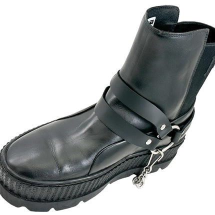 BS366 PLAIN  DOUBLE STRAP  BOOTSTRAP LEATHER