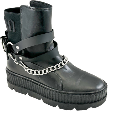 BS366 PLAIN  DOUBLE STRAP  BOOTSTRAP LEATHER