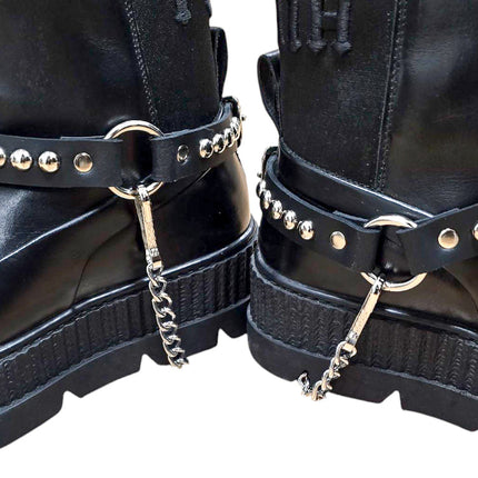 BS378  ROUND STUDDED STRAP BOOTSTRAP