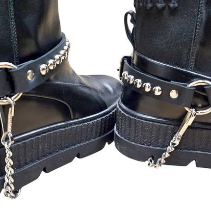 BS378  ROUND STUDDED STRAP BOOTSTRAP