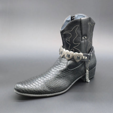 BS390HT  HEART CONCHO BOOTSTRAP