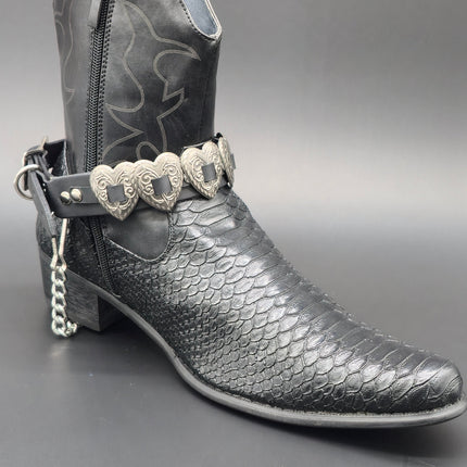 BS390HT  HEART CONCHO BOOTSTRAP