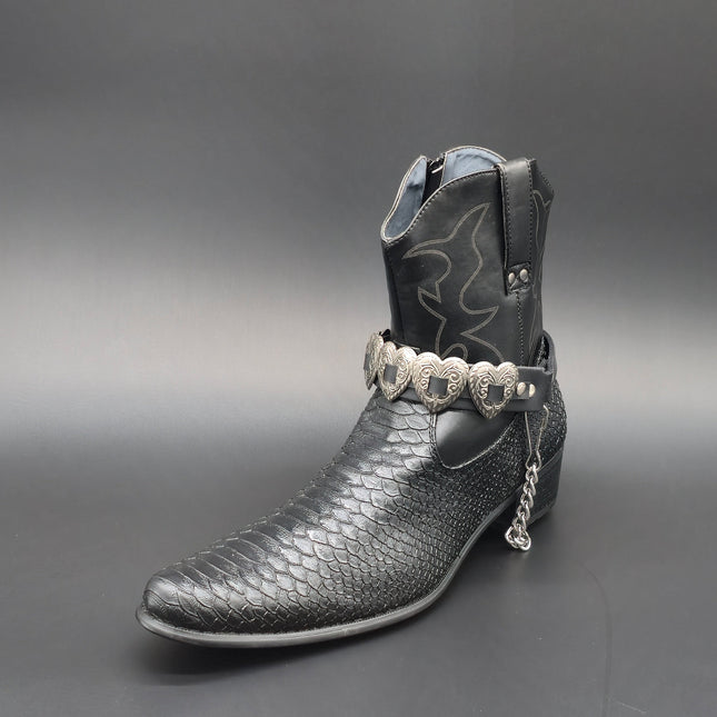 BS390HT  HEART CONCHO BOOTSTRAP