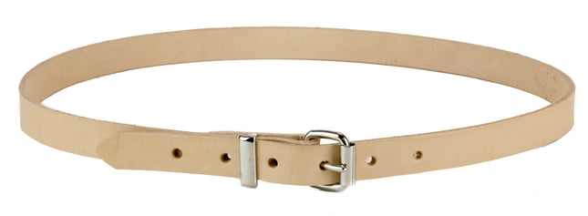 BT100-075BEIGE LEATHER 3/4" WIDE BELT