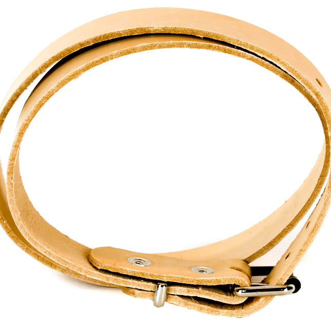 BT100-125BEIGE 1 1/4" WIDE PLAIN BELT