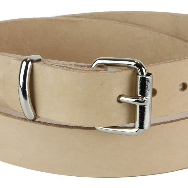 BT100-125BEIGE 1 1/4" WIDE PLAIN BELT