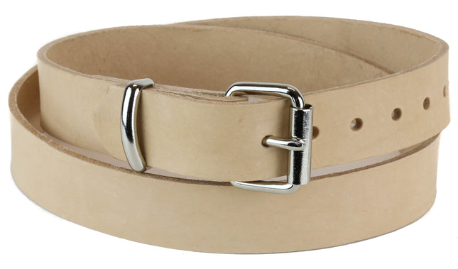 BT100-125BEIGE 1 1/4" WIDE PLAIN BELT