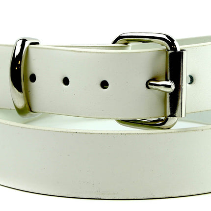 BT100-125WHT 1 1/4" WIDE PLAIN BELT