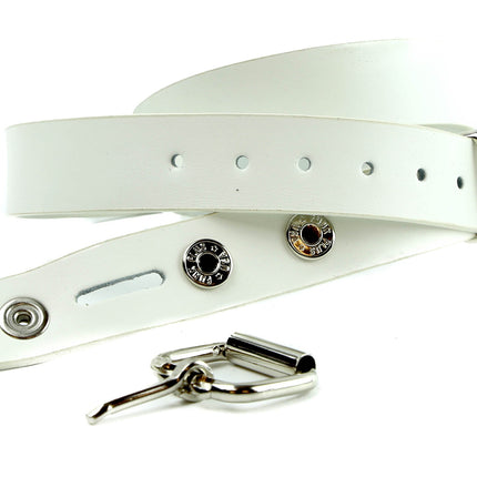 BT100-125WHT 1 1/4" WIDE PLAIN BELT