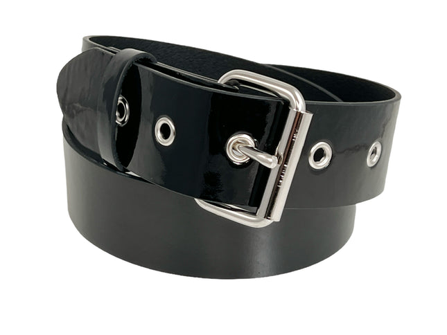 BT100-175P  1 3/4" PATENT SHINY  VEGAN PLAIN BELT