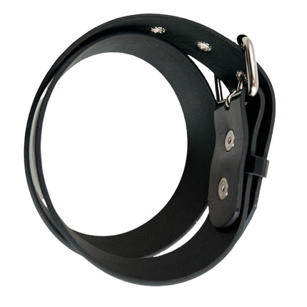 BT100-125P  1 1/4" PATENT SHINY  VEGAN PLAIN BELT