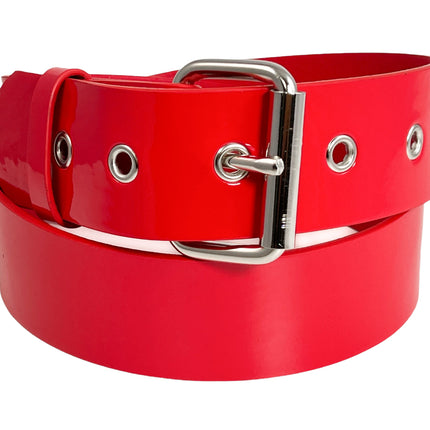 BT100-175P  1 3/4" PATENT SHINY  VEGAN PLAIN BELT