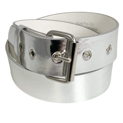 BT100-175P  1 3/4" PATENT SHINY  VEGAN PLAIN BELT