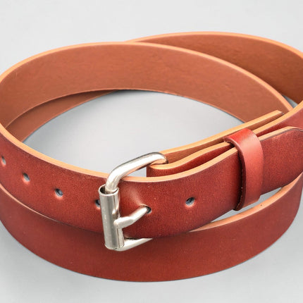 BT100BRN GENUINE LEATHER LATIGO BORWN  PLAIN BELT