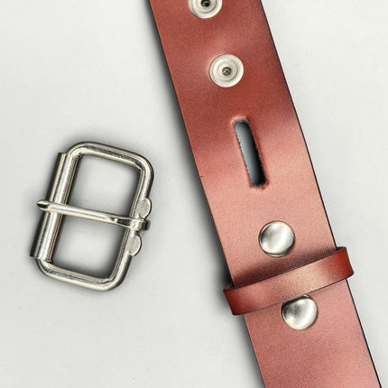BT100BRN GENUINE LEATHER LATIGO BORWN  PLAIN BELT