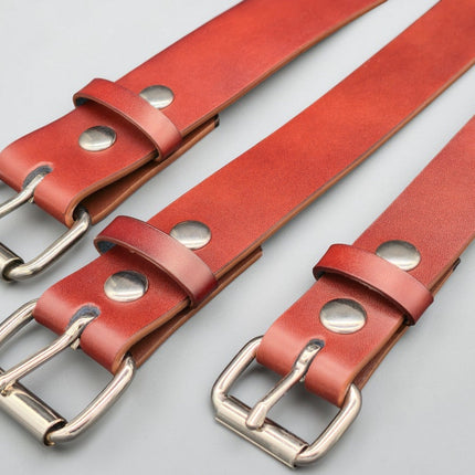 BT100BRN GENUINE LEATHER LATIGO BORWN  PLAIN BELT