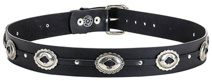 BT102OVAL 1 3/4" OVAL WESTERN CONCHO WIDE BELT
