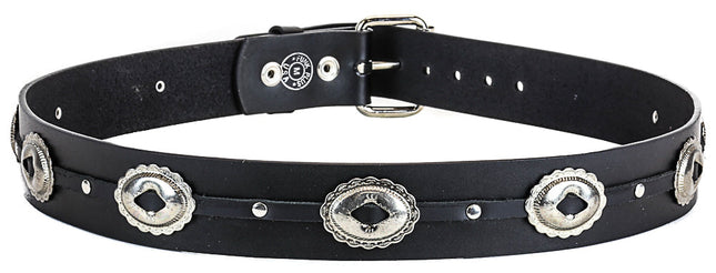 BT102OVAL 1 3/4" OVAL WESTERN CONCHO WIDE BELT