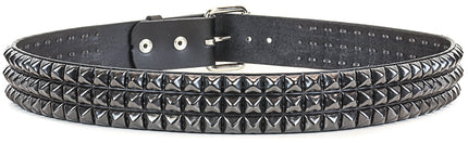 BT104-BS 3 ROW 1/2" BLACK PYRAMID BELT