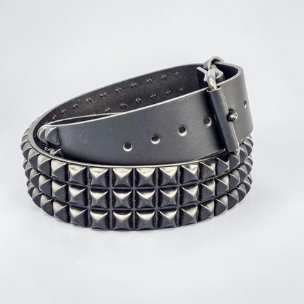BT104-BS 3 ROW 1/2" BLACK PYRAMID BELT
